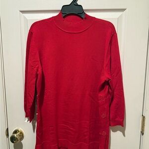 New York & Company Red Turtleneck Sweater